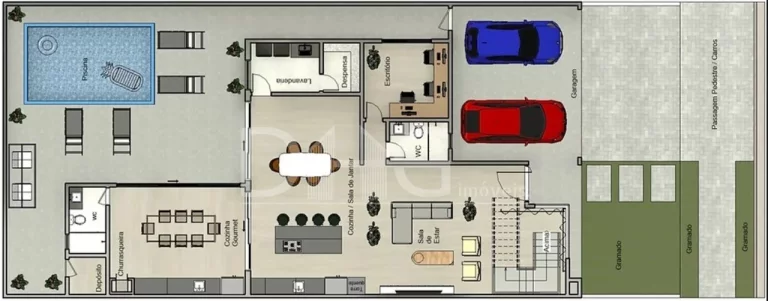 Imagem Casa à venda com 330 m² | Santorini Residencial Club | Paulínia - SP