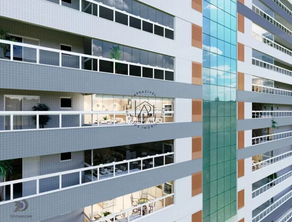 Imagem Apartamento na Planta para Venda em Praia Grande, Aviacao, 3 dormitórios, 3 suítes, 4 banheiros, 3 vagas
