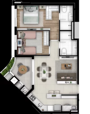Imagem Gaia - Apartamento à venda no bairro Cabral - Curitiba/PR