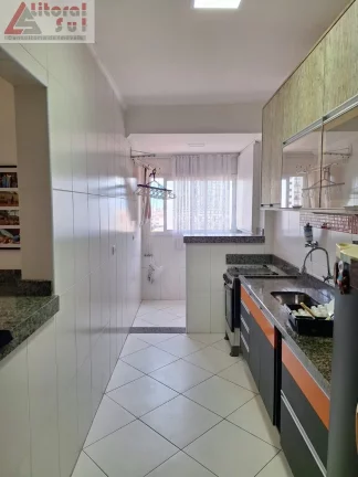 Imagem Apartamento para locação em Praia Grande-SP, Tupi: 2 quartos, 1 suite, 1 sala, 2 banheiros, 1 vaga de garagem.