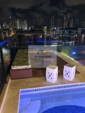 Imagem Vendo Cobertura Duplex com 311m², 5 suítes + DCE, piscina privativa com bar de apoio e 2 vagas