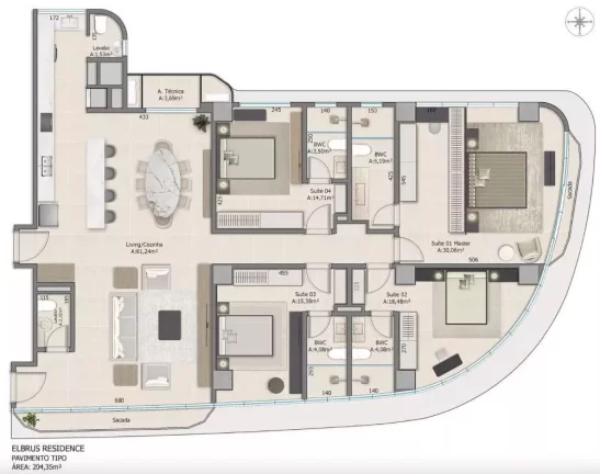 Imagem Apartamento à venda no bairro Centro - Balneário Camboriú/SC