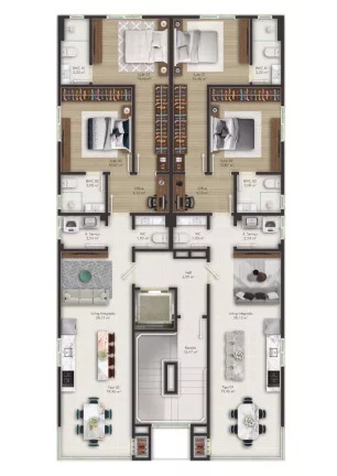Imagem Leblon Residence - Apartamento à venda no bairro Perequê - Porto Belo/SC