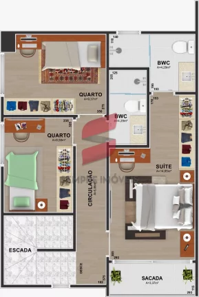 Imagem SOBRADO com 3 dormitórios à venda com 139.01m² por R$ 829.000,00 no bairro Estância Pinhais - PINHAIS / PR