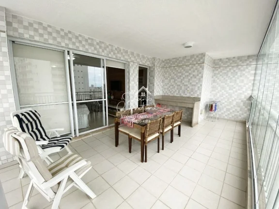 Imagem Apartamento à venda em Guarujá-SP, Vila Alzira: 3 quartos, 1 suíte, 2 salas, 2 banheiros, 2 vagas, 121m². Venha conferir!