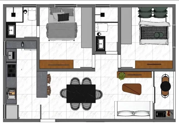 Imagem Apartamento com 3 dormitórios à venda, 76 m² por R$ 419.134,00 - Bessa - João Pessoa/PB