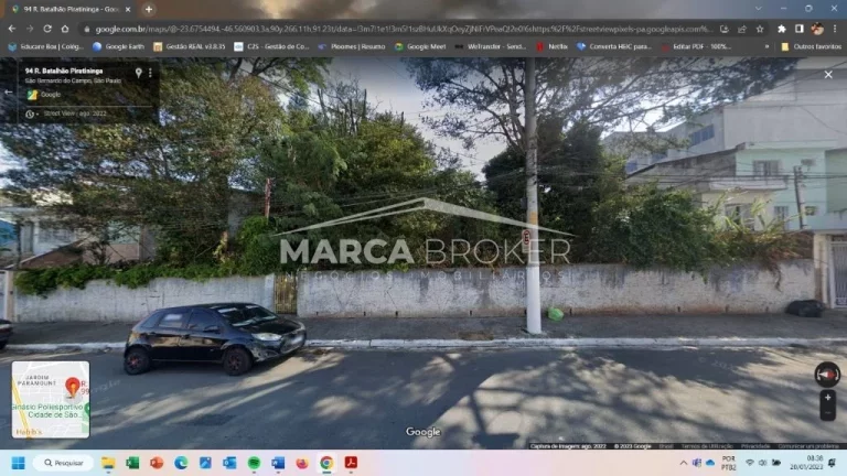 Foto do imóvel Terreno à Venda, 1.200 m² em Jardim Silvestre - São Bernardo Do Campo