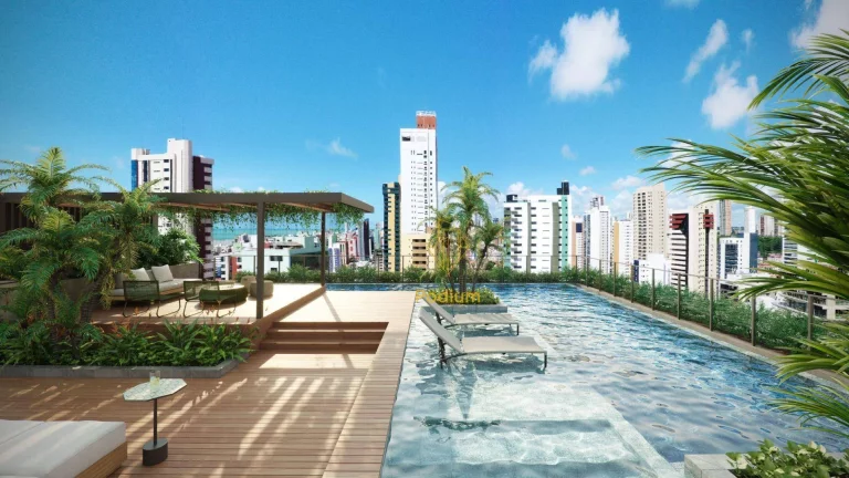 Imagem Flats com excelente localização nas proximidades de supermercados, shopping, restaurantes, hospital e a 700m da praia de Manaíra - FL0557