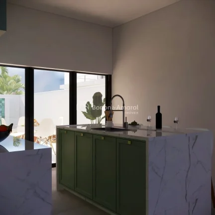 Imagem Casa à venda em condomínio, Nova Odessa, térrea, em construção,3 suites,lavabo,uma suíte com c...
