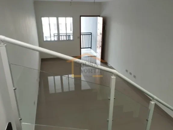 Imagem Sobrado novo com 120 m² de área útil e 85 m² de área construída. Possui 3 dormitórios, sendo ...