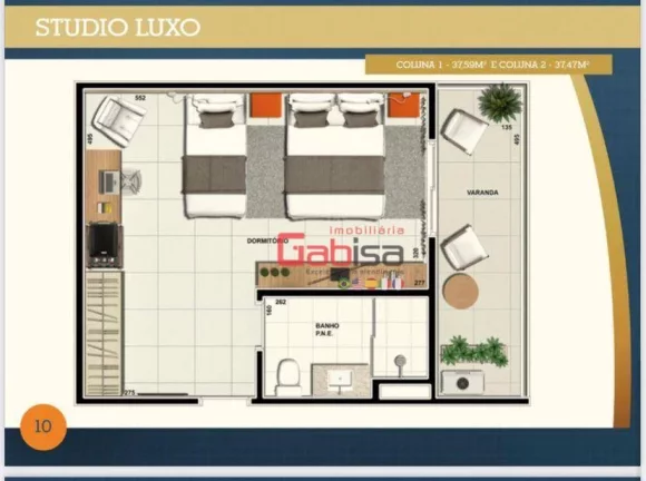 Imagem Apartamento com 1 dormitório à venda, 42 m² por R$ 500.000 - São Bento - Cabo Frio/RJ
