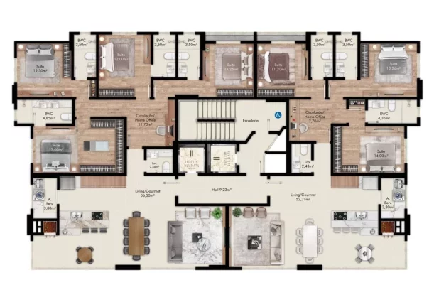 Imagem Apartamento à venda no bairro Meia Praia - Itapema/SC