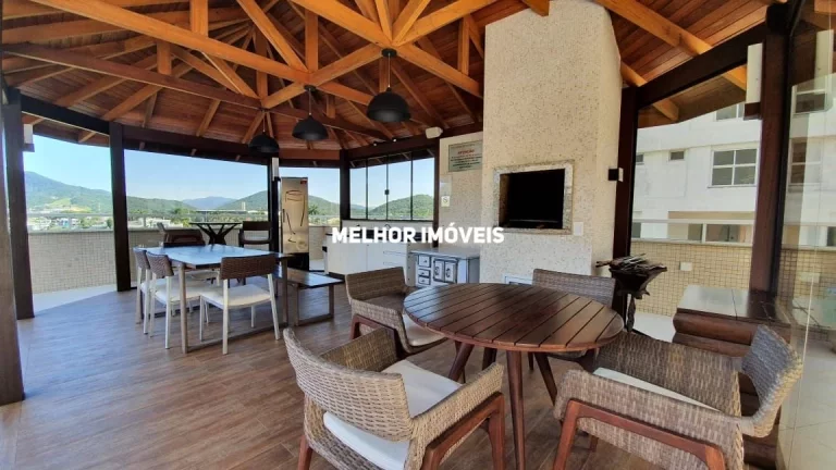 Imagem Apartamento mobiliado e equipado com 3 suítes, vista parcial para o Mar em Balneário Camboriú