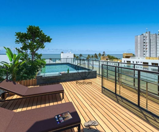 Imagem Flats com excelente localização à 140m da Praia de Cabo Branco - FL0625