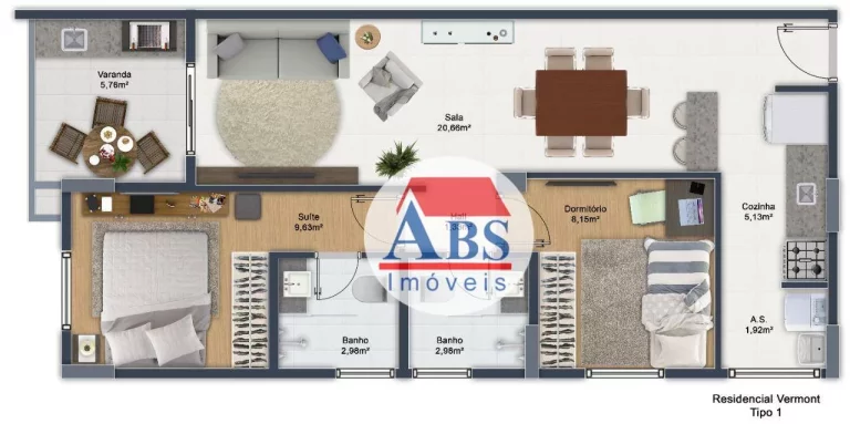 Imagem Apartamento com 2 dormitórios à venda, 67 m² por R$ 487.000,00 - Caiçara - Praia Grande/SP
