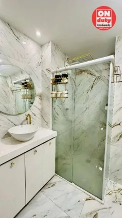 Imagem Apartamento com 2 dormitórios à venda, 46 m² por R$ 340.000,00 - Areia Branca - Santos/SP