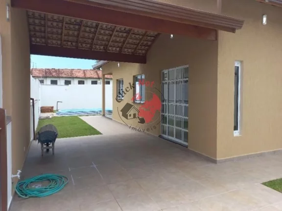 Imagem Casa Terrea nova sem uso 60m2 da Praia , 3 dorms c suite , quintal piscina , 4 vagas , bairro Gaivota, Itanhaem