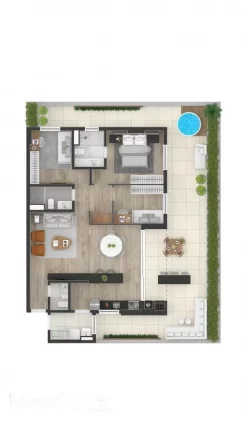 Imagem Apartamento para Venda em Curitiba, Centro, 2 dormitórios, 1 suíte, 2 banheiros, 1 vaga