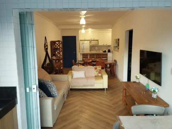 Imagem APARTAMENTO PRAIA DA ENSEADA com 2 dormitórios sendo 1 suíte,1 vaga de garagem,varanda gourmet com churrasqueira