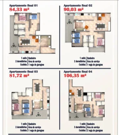 Imagem APARTAMENTO COM 106.35 m² - VILA CAICARA - PRAIA GRANDE SP
