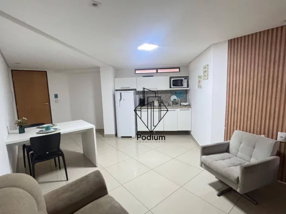 Imagem Flat mobiliado e equipado com varanda a 100 metros da praia do Cabo Branco - FL0925