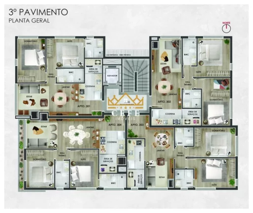 Imagem Apartamento com 2 Dormitorio(s) localizado(a) no bairro Planalto em Gramado / RIO GRANDE DO SUL Ref.:1436