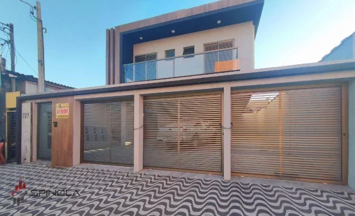 Imagem Sobrado com 2 dormitórios à venda, 50 m² por R$ 350.000,00 - Maracanã - Praia Grande/SP