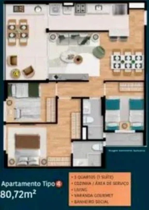 Imagem Apartamento para Venda em Salvador, Piatã, 3 dormitórios, 1 suíte, 3 banheiros, 3 vagas