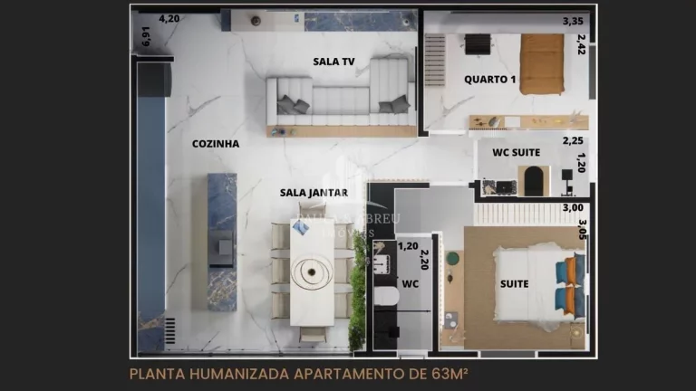 Imagem LANÇAMENTO, Apartamentos com Churrasqueira integrada, São 2 Dormitórios 1 Suíte no Vila Vitória em Mauá-SP