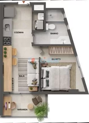 Imagem Garden à venda 2 Quartos 1 Vaga 77.8M Tijuca Rio de Janeiro - RJ | Cores da Tijuca