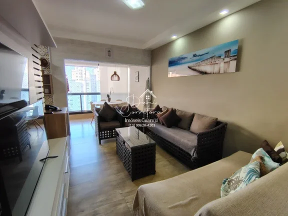 Imagem Aluguel de Apartamento de 2 Quartos com Suíte, lazer, varanda gourmet e 2 Vagas de Garagem em Pitangueiras, Guarujá-SP