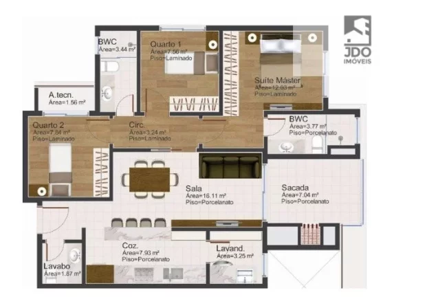 Imagem Apartamento a Venda no bairro Cristo Rei - Curitiba, PR