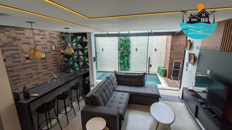 Imagem Aluguel Juquehy - Casa decorada na rua da praia, com 4 Suítes, Pisc,ina Priv., Academia, Serv. de Praia, máx. 10 pessoas | Juquehy Imobiliária