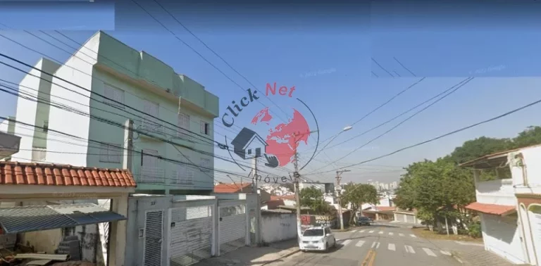 Imagem Cobertura em Prédio Sem, 2 dorms com móveis planejados, sacada, quintal com churras , 2 vagas, Bairro Vila Camilópolis, Santo André