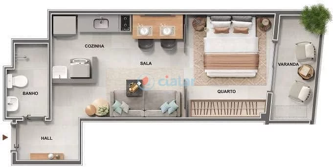 Imagem Apartamento à venda 1 Quarto 40.2M Centro Rio de Janeiro - RJ | Cores de Fátima Imagem Apartamento à venda 1 Quarto 40.2M Centro Rio de Janeiro - RJ | Cores de Fátima
