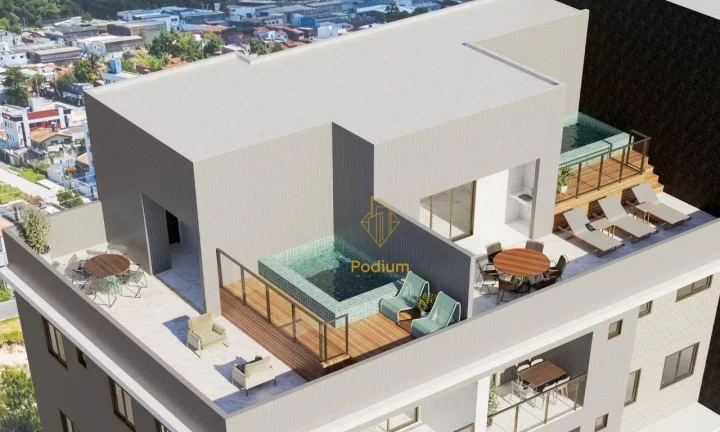 Imagem Cobertura Duplex com área privativa e varanda / sacada no Bessa- CO0064