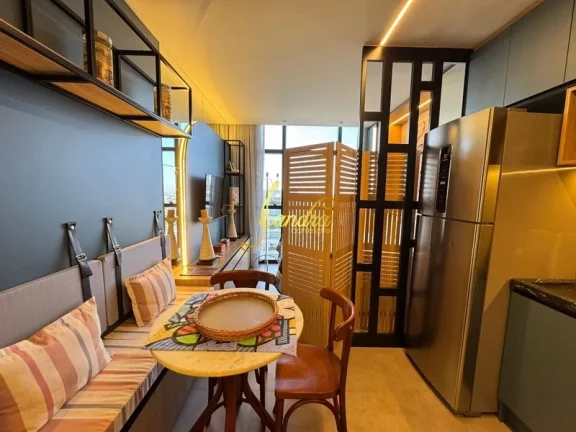 Imagem Apartamento Loft (JK)de frente , com box e infra