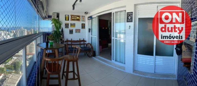 Imagem Apartamento com 2 dormitórios à venda, 76 m² por R$ 650.000,00 - Itararé - São Vicente/SP