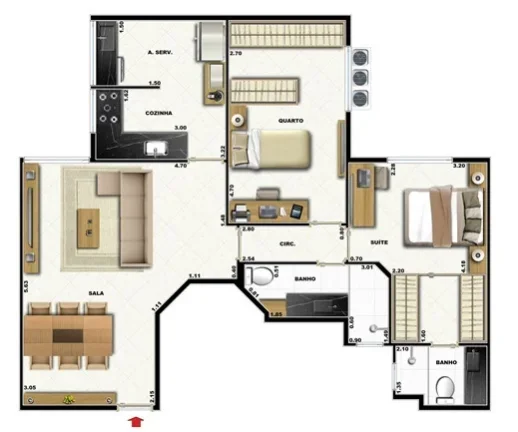 Imagem APARTAMENTO RESIDENCIAL em Rio de Janeiro - RJ, Vila Isabel