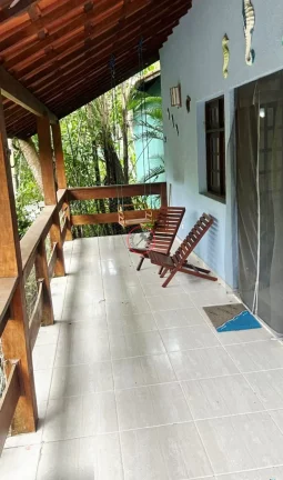 Imagem CASA EM CAMBURIZINHO CONDOMINIO A 1 QUADRA DA PRAIA 2 QUARTOS TERREA 2 VAGAS VARANDA MOBILIADA PODENDO AMPLIAR A ESTRUTURA