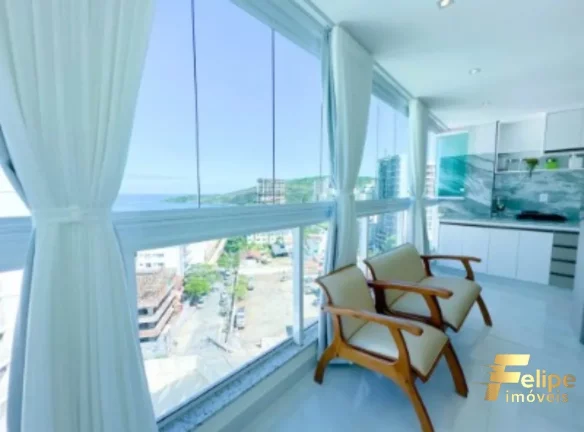 Imagem Apartamento finamente decorado vista mar na Praia do Morro!