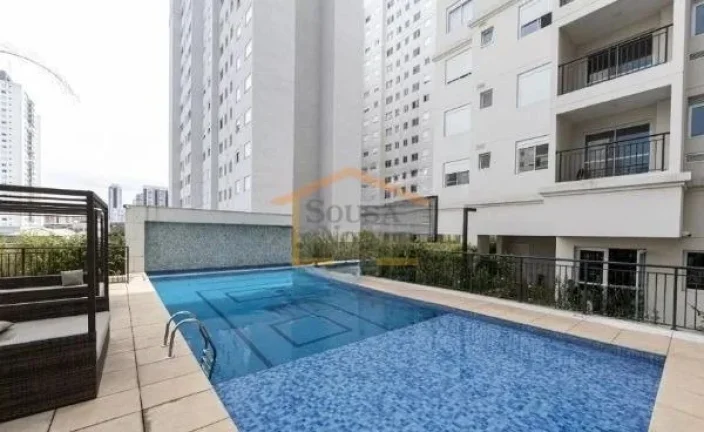 Imagem Apartamento de 55 m², com 2 dormitórios, sendo 1 suíte, 2 banheiros, sala, varanda, cozinha com a...