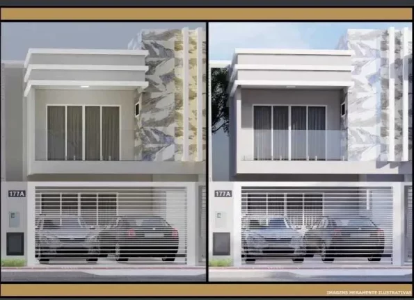Imagem Casa com 2 suítes e 1 suíte master com 2 vagas de garagem na região de Camboriú/SC