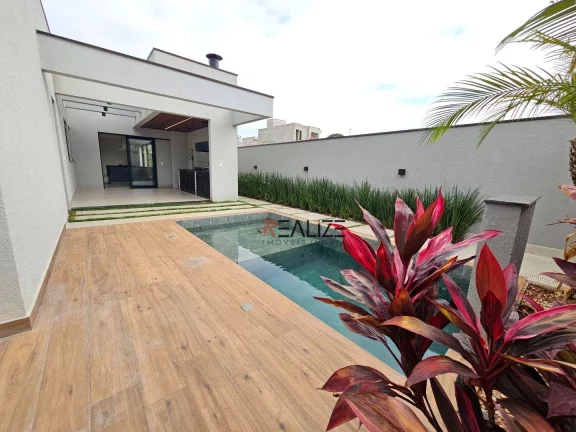Imagem Casa moderna com 3 dormitórios à venda, 198 m² por R$ 2.090.000 - Condomínio Villa Sapezal - Indaiatuba/SP