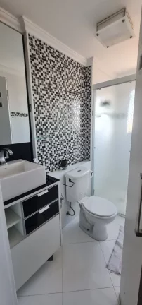 Imagem Apartamento mobiliado para locação em Santo André-SP, Vila Príncipe de Gales: 2 quartos, 1 banheiro, 1 vaga de garagem, 50,00 m²