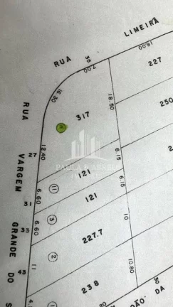 Imagem Terreno plano com 317 m² em localização maravilhosa