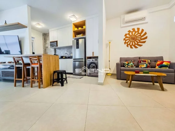 Imagem Apartamento Pé na Areia para Locação temporada na Riviera de São Lourenço, atende até 4 pessoas