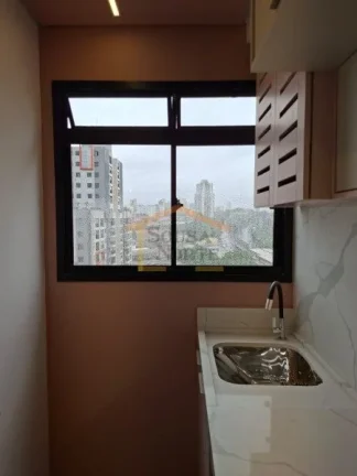 Imagem Apartamento tipo studio 39m², dispõe de 1 dormitório com armário, banheiro, sala dois ambientes,...