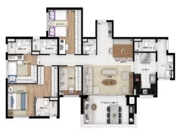 Imagem Condomínio Le Quartier Santo André, apartamento à venda com 3 quartos em Santo André