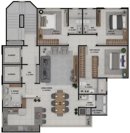 Imagem COBERTURA RESIDENCIAL em Balneário Camboriú - SC, Pioneiros